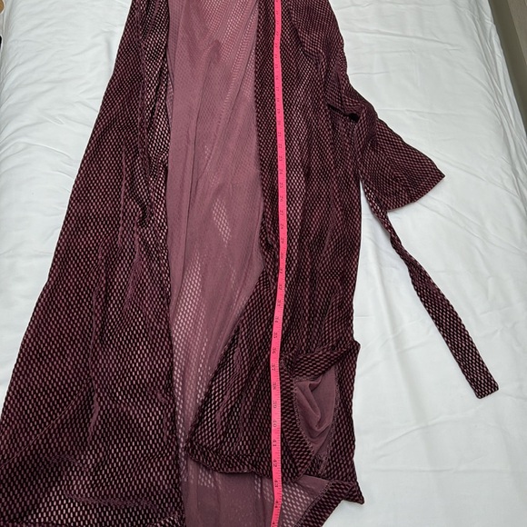 Flynn Skye Purple Tie Wrap Cardigan with Pockets - Picture 7 of 7